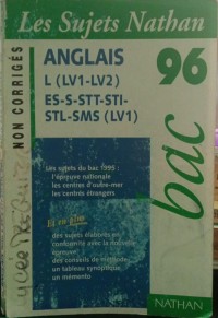 Image of Anglais : non corrigés : bac 96