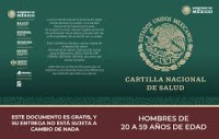 Image of Cartilla Nacional de Salud : hombres de los 20 a los 59 años