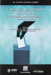 Image of Causales de nulidad electoral : doctrina jurisprudencial : estudio de las pruebas