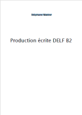 Production ecrite DELF B2