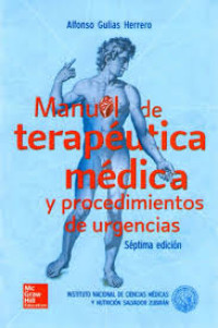 Image of Manual de terapéutica médica : y procedimientos de urgencias