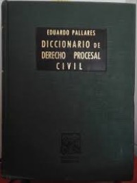 Image of Diccionario de derecho procesal civil